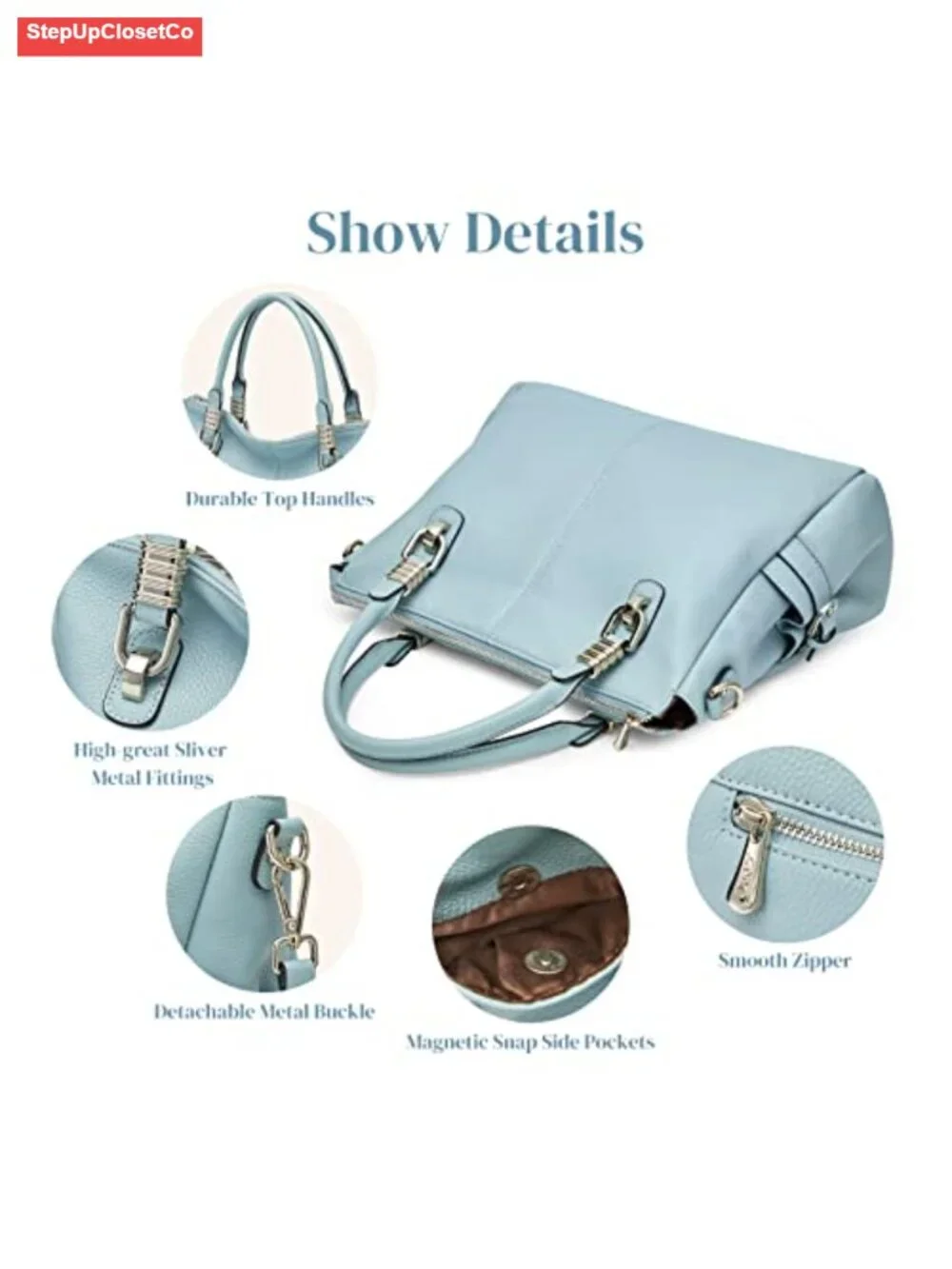 Genuine Leather Satchel Handbag Tote Shoulder Crossbody Purse Work Laptop Bag